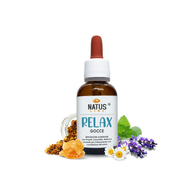 RELAX GOCCE - Integratore con Propoli, Camomilla, Melissa e Lavanda 30 ml